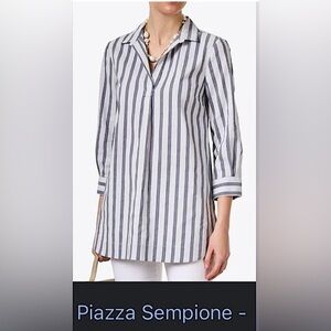 Piazza Sempione striped shirt size 50 European or size 14
